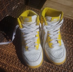 Yellow nike hightops